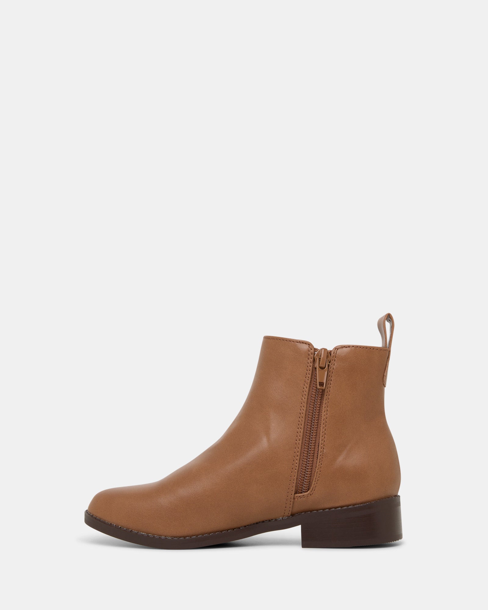 Ziggy Boot Tan Leather Ankle Boots for Women - Comfortable & Stylish Fall & Winter Shoes for Casual Outfits & Workwear