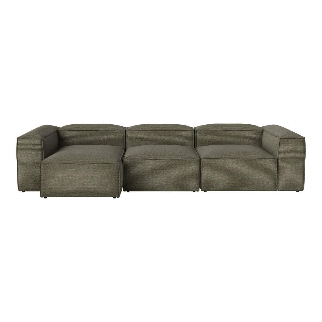 Cosima 3-Seater Sofa with Chaise Lounge - Modern L-Shaped Sectional Couch for Living Room, Apartment & Small Spaces - Soft Fabric Upholstery & Sturdy Frame - Perfect for Relaxing, Entertaining & Family Movie Nights