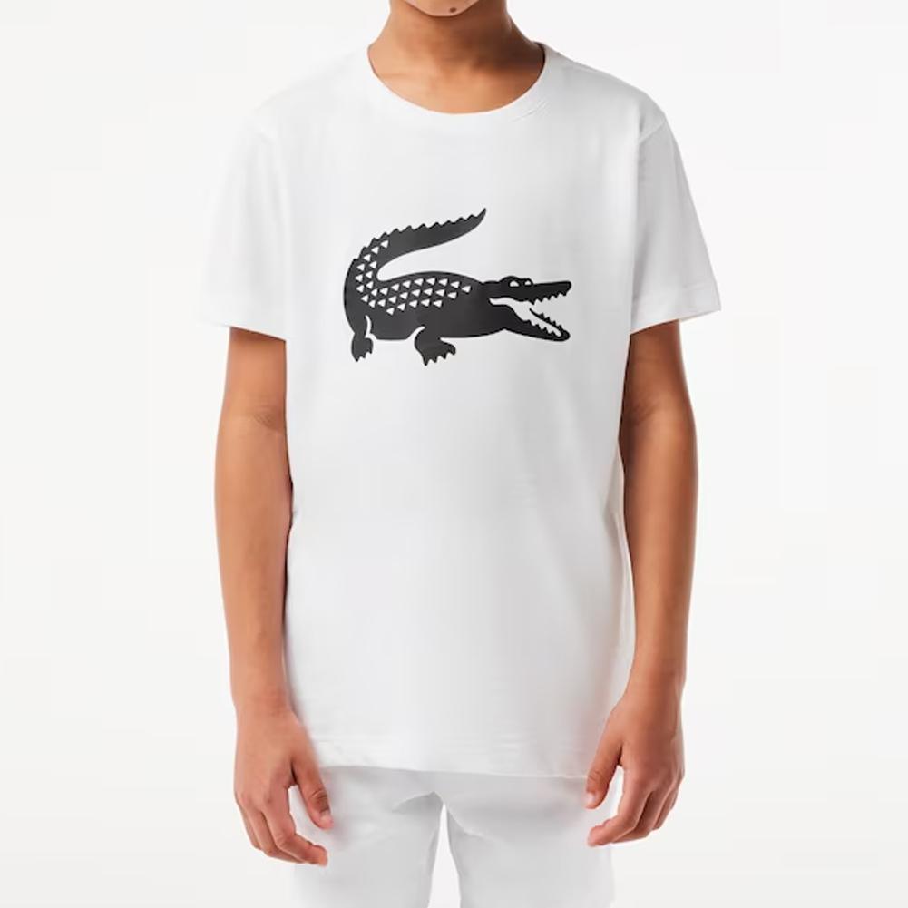 Boys' Oversized Croc Tennis Tee - Comfortable Cotton Shirt for Kids Sports & Casual Wear - Perfect for Tennis, School, and Everyday Outfits