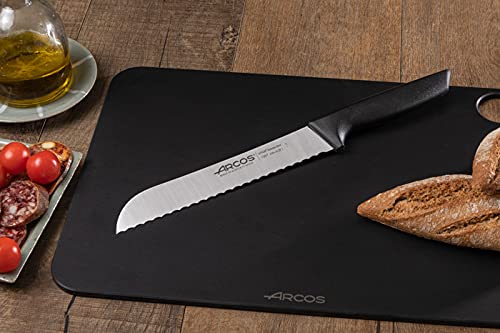 Arcos Niza 8 Inch (200mm) Professional Bread Knife - Perfect for Slicing Baguettes, Sourdough & Artisan Loaves