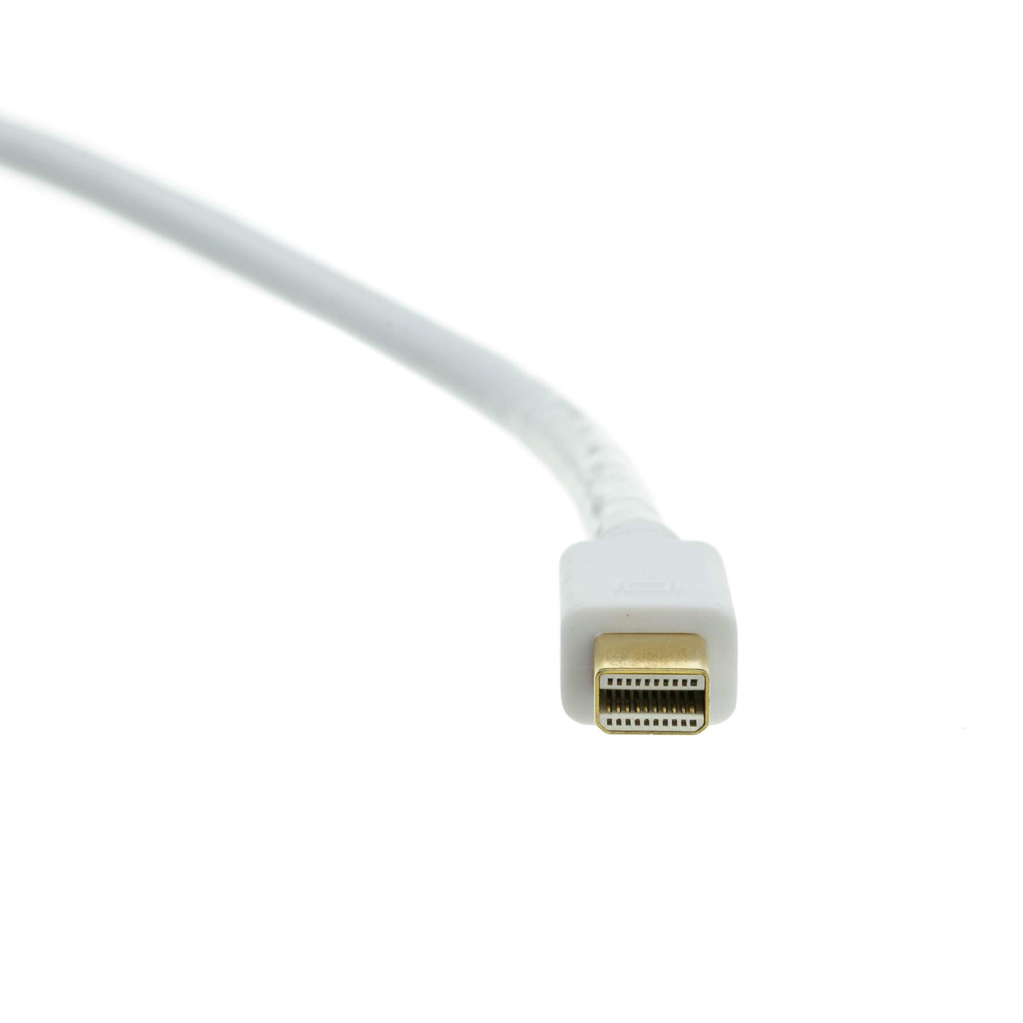 QualConnect Mini DisplayPort to DVI Video Cable - 10ft Gold-Plated Connectors for MacBook Pro, iMac, PC - High-Speed Digital Video Transmission for Home Office, Gaming & Multimedia Setup