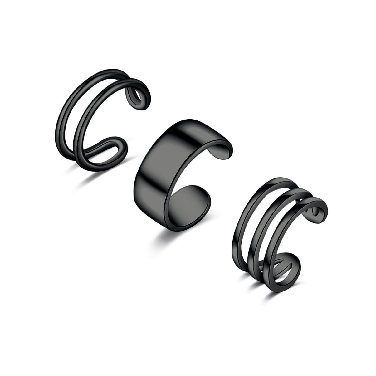 SLUYNZ 925 Sterling Silver No-Piercing Ear Cuffs for Women & Men - Cartilage, Helix, Tri Ear Cuff Earrings | Trendy Non-Pierced Ear Jewelry for Parties, Weddings & Everyday Wear