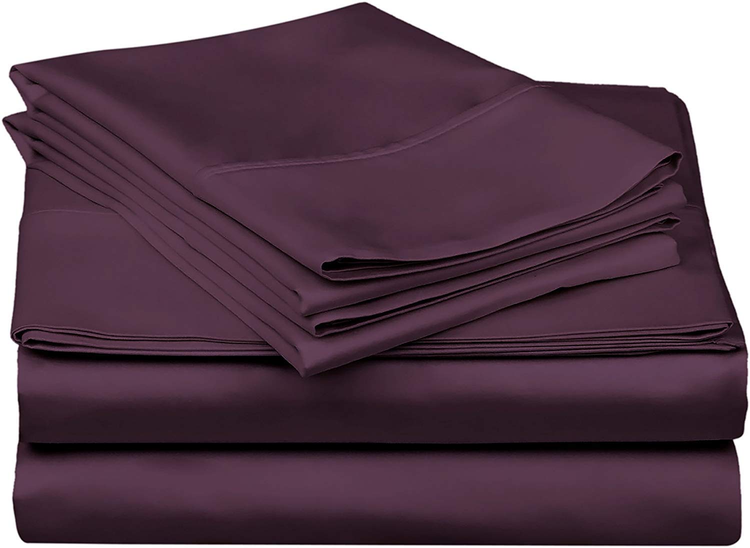 Premium 800 Thread Count 100% Long-Staple Cotton Short Queen Sheet Set - 4 Piece Bedding with Deep 15