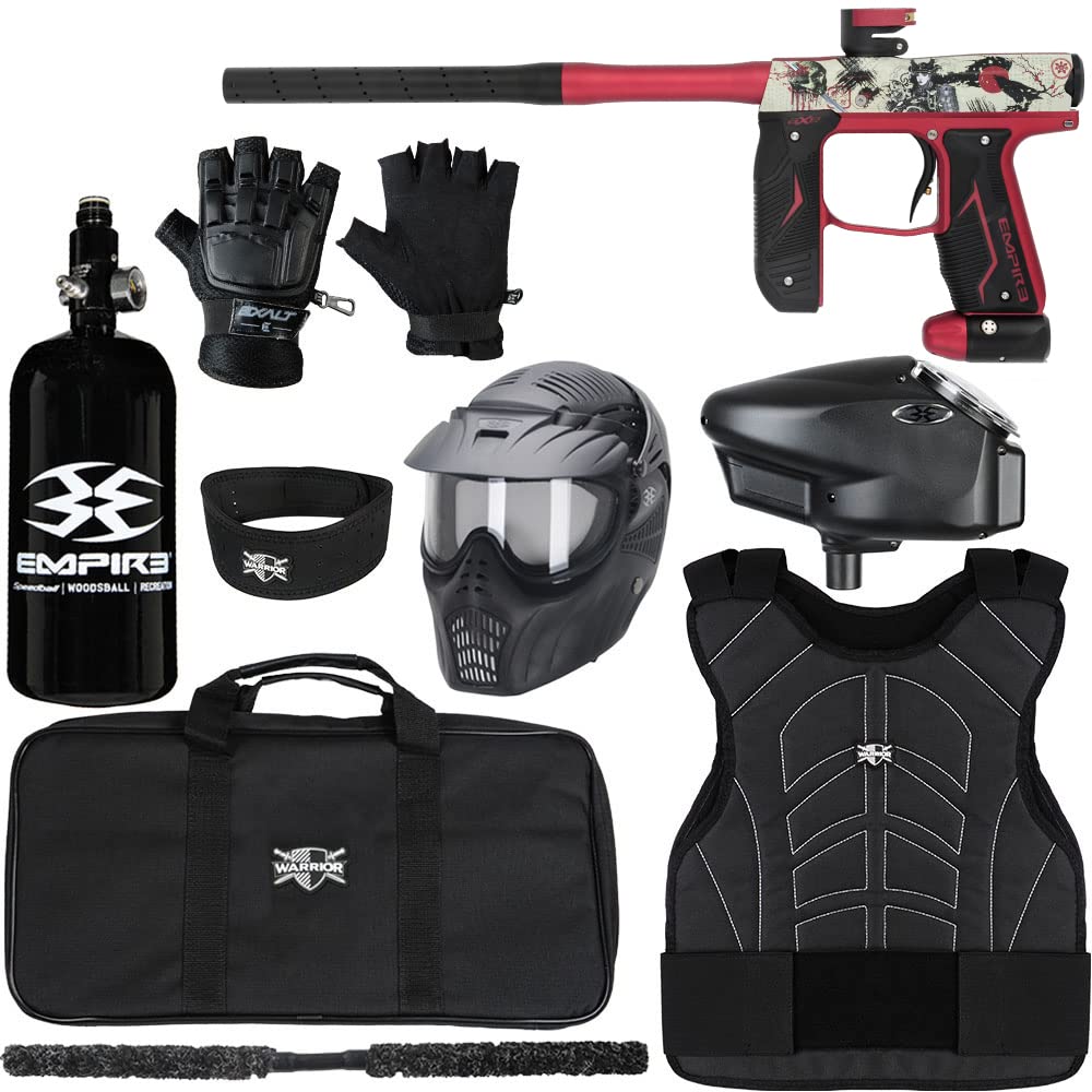 Action Village Empire Axe 2.0 Protector Level 3 Paintball Gun Kit - Complete Package for Competitive Paintball & Woodsball Games