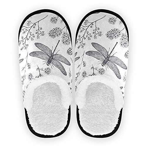 Tropical Floral Dragonfly Pattern