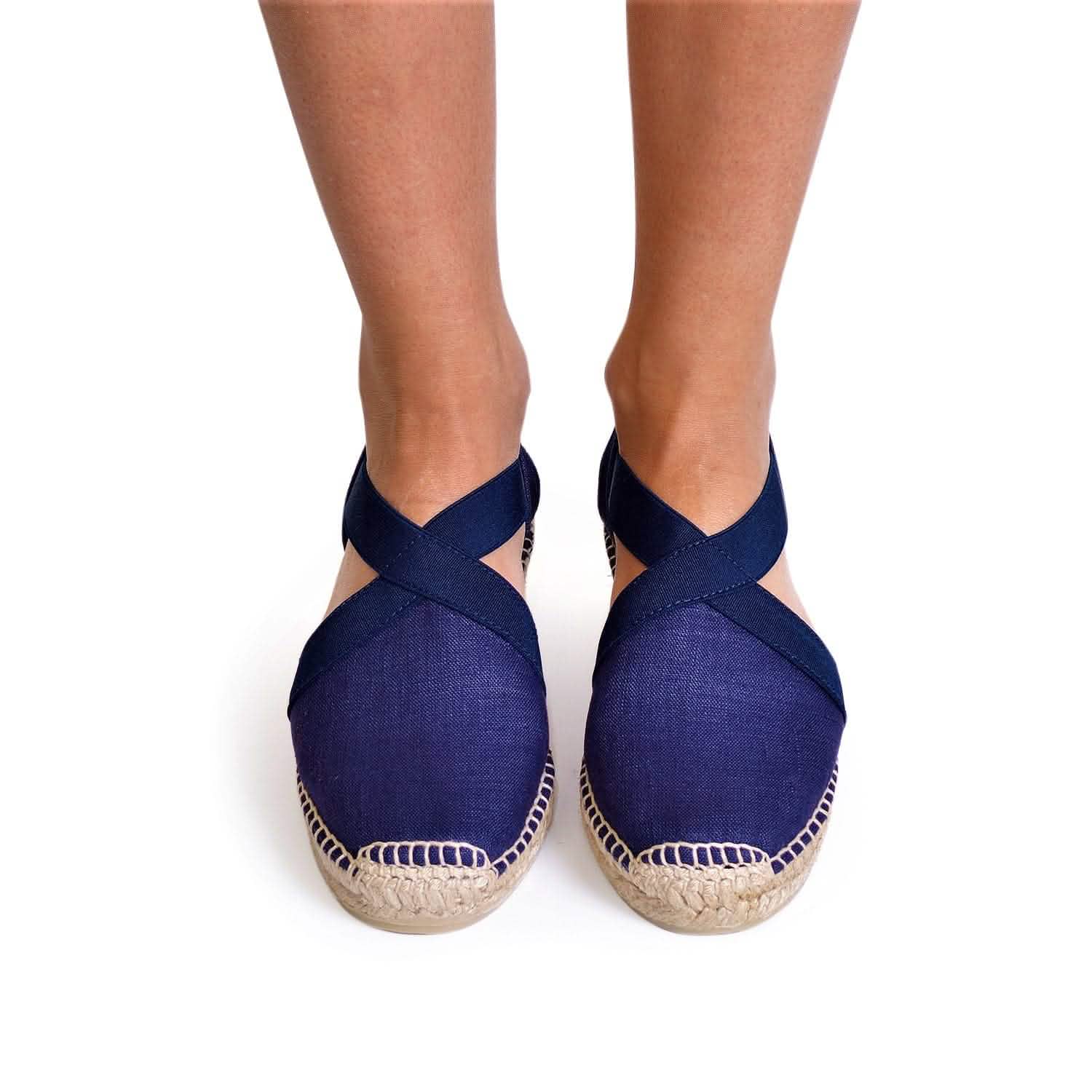 Women's Plain Linen Wedge Espadrille Sandals - Comfortable Summer Casual Shoes for Beach, Vacation & Everyday Wear | Verona Collection