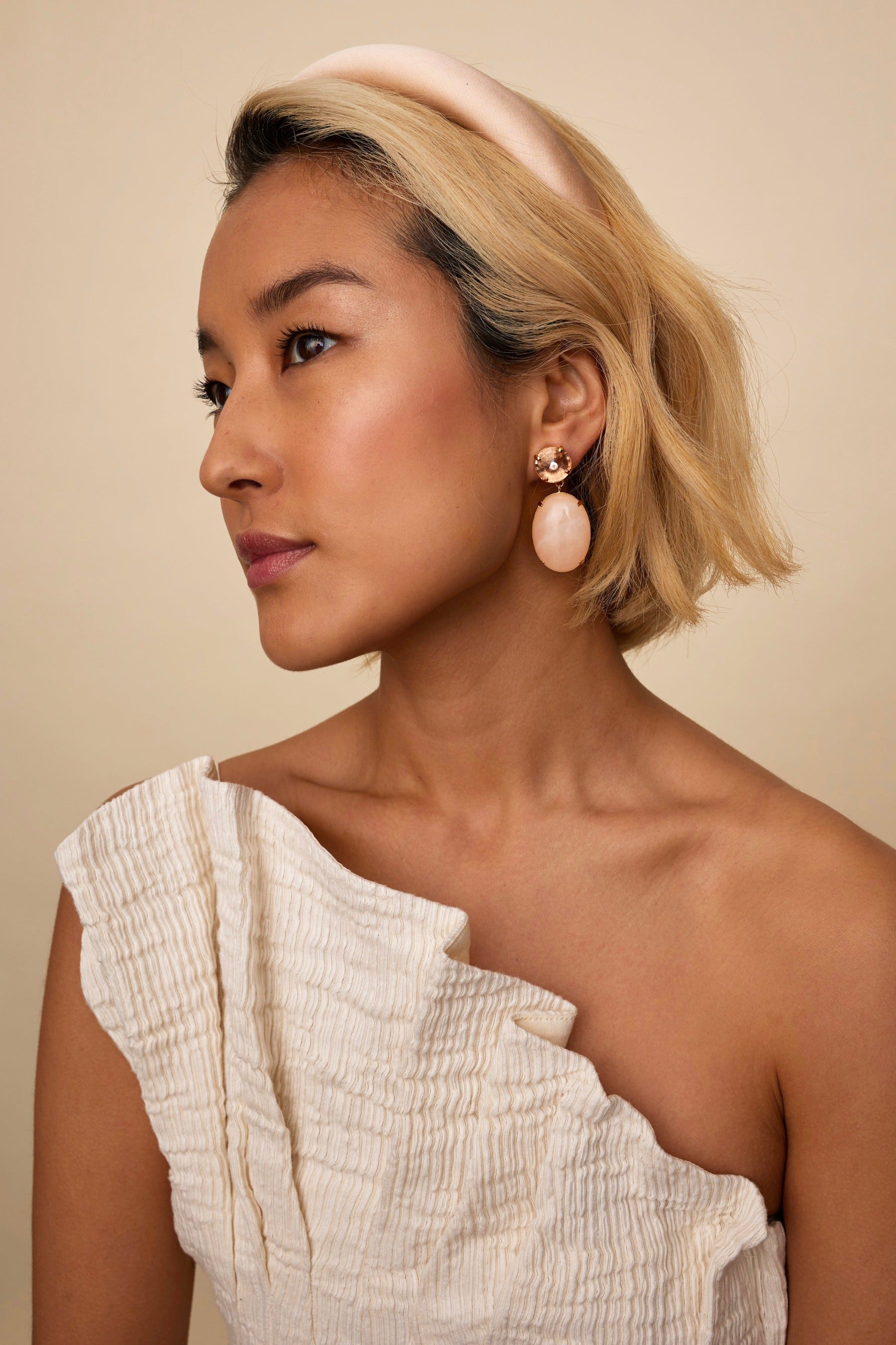 Kaia Stone Drop Earrings for Women - Elegant Dangle Jewelry Gift for Her - Perfect for Weddings, Parties & Everyday Wear