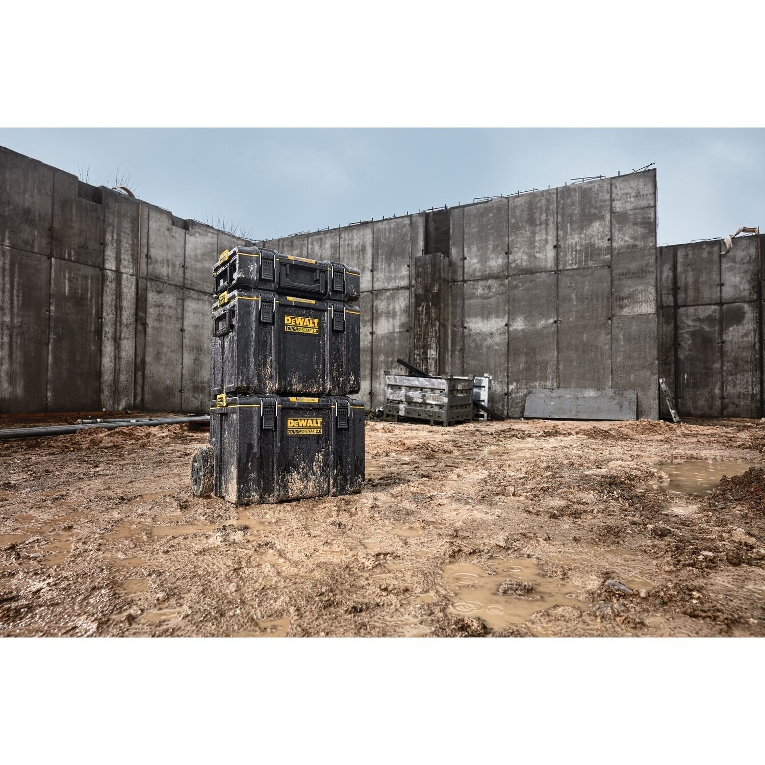 DEWALT DWST60436 ToughSystem 2.0 XL Storage Organizer Set with DS165, DS400 & DS450 Tool Boxes - Heavy Duty Workshop & Job Site Organization for Contractors & DIY Projects