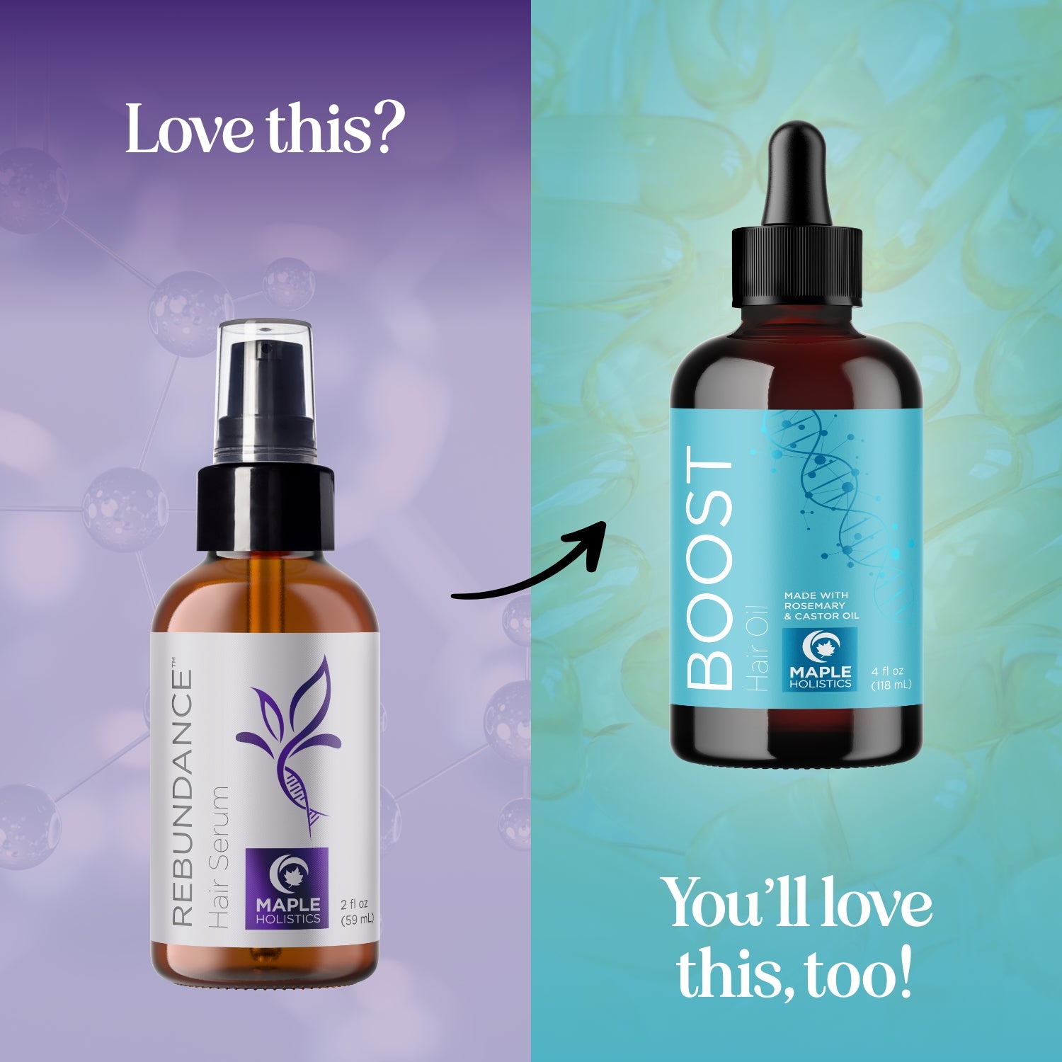 REBUNDANCE™ Hair Serum for Women - Nourishing & Repairing Hair Treatment with Natural Oils - Perfect for Dry, Damaged Hair & Daily Styling Protection