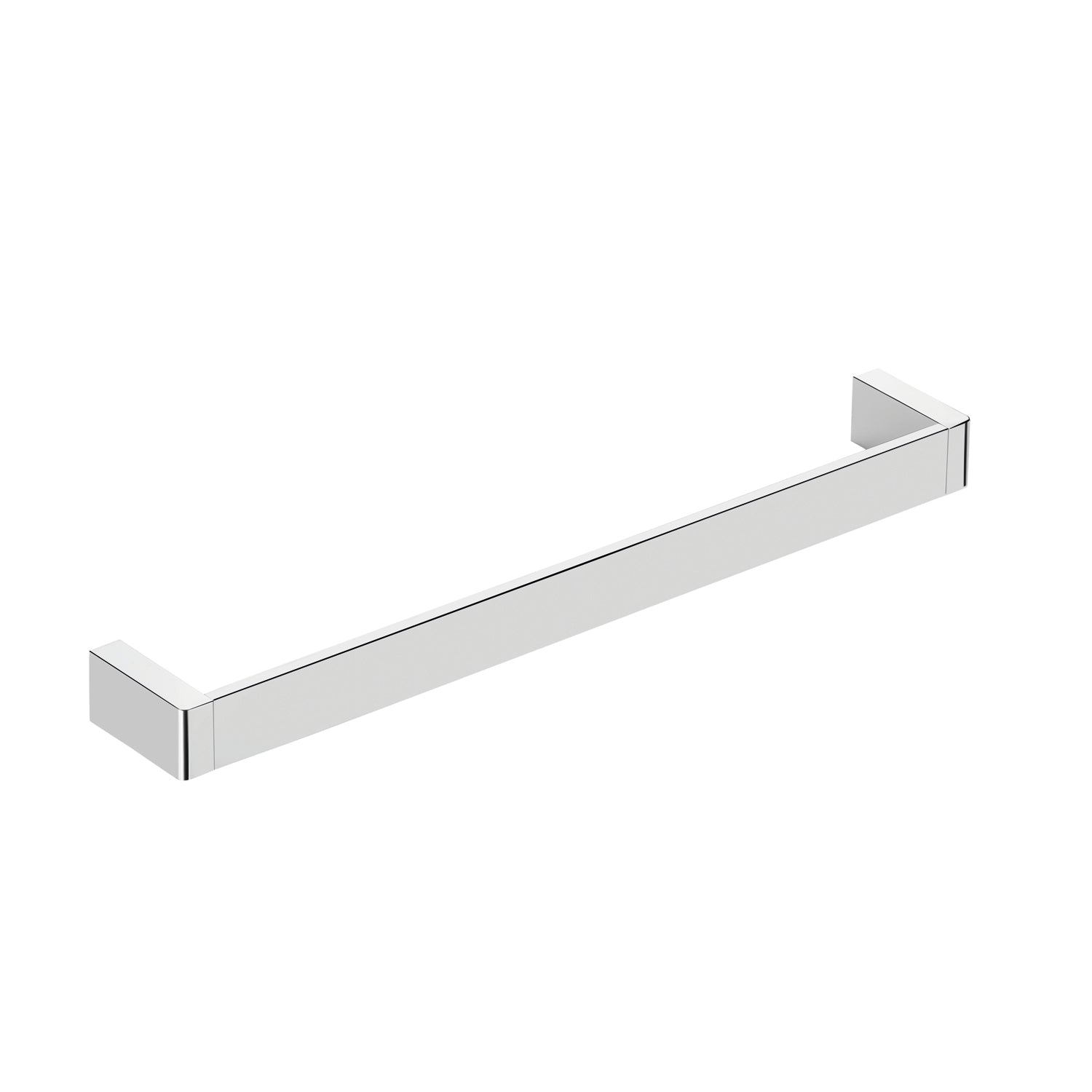 COSMIC Extreme Single Towel Bar - Wall Mounted Brass Bathroom Towel Rack with Chrome Finish - 17.75 x 1.38 x 2.75 Inches - Perfect for Bathroom, Spa, or Gym Decor (Model 2530164)