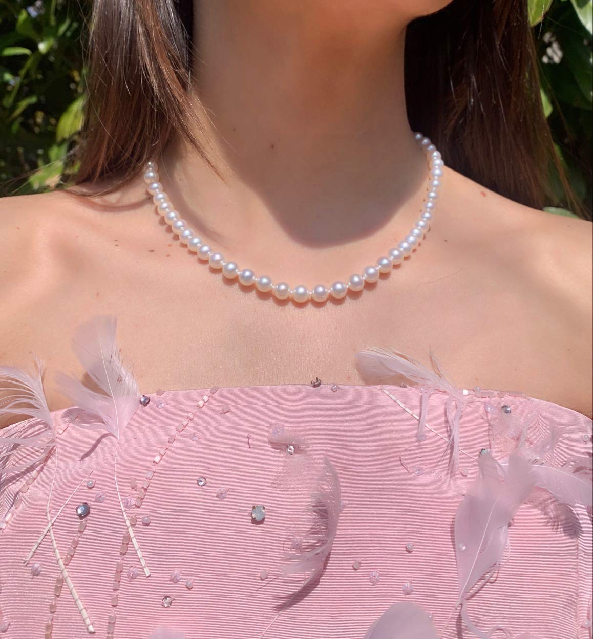 Sterling Silver Freshwater Pearl Necklace - 18