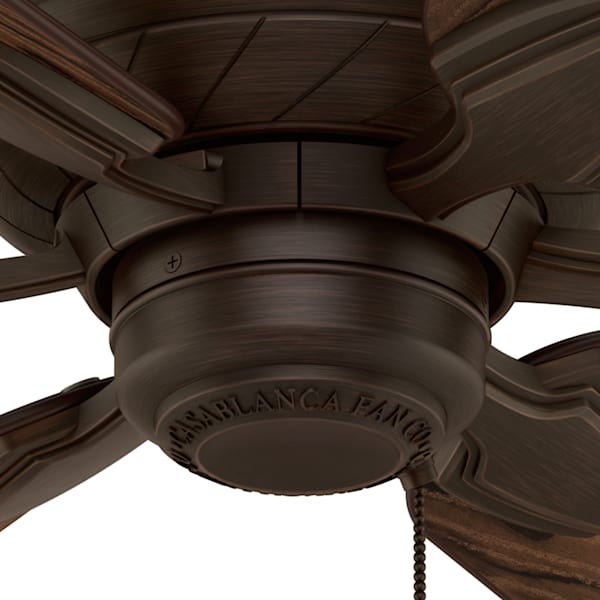 Casablanca Wailea 31 Inch Outdoor Ceiling Fan - Brushed Cocoa/Dark Walnut Finish - Perfect for Patio, Deck, and Covered Porch Cooling