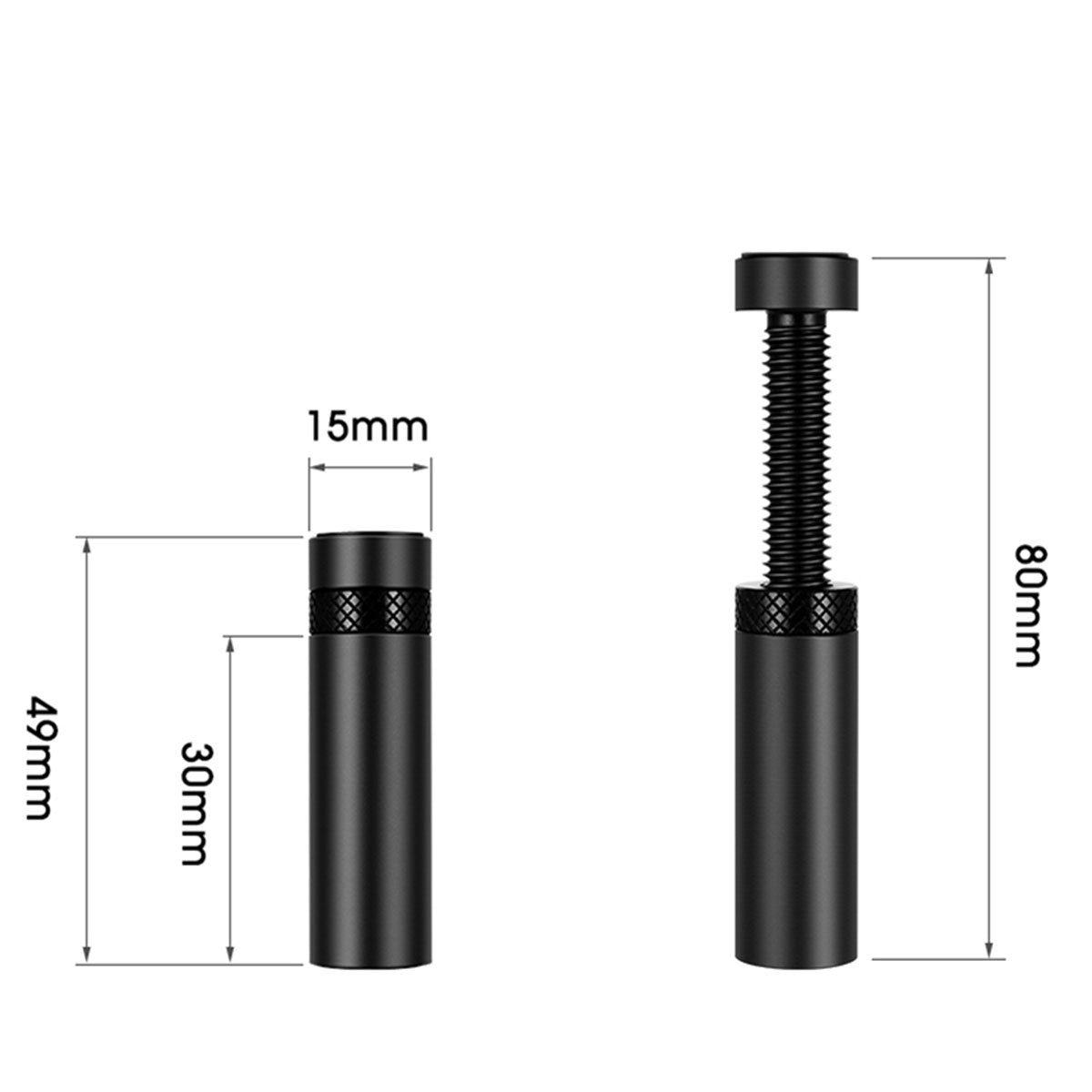 Adjustable 48mm to 80mm Aluminum GPU Graphics Card Support Bracket - Black | Perfect for PC Gaming Rigs & Custom Computer Builds