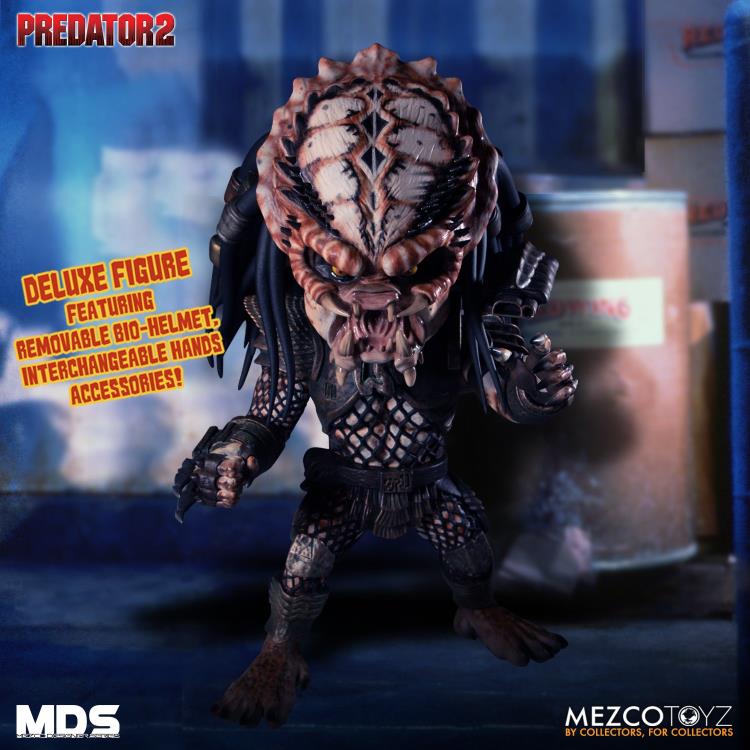 Predator 2 Mezco Designer Series Deluxe Action Figure - Collectible Movie Character Model for Display & Gifts - Perfect for Fans, Collectors & Home Decor