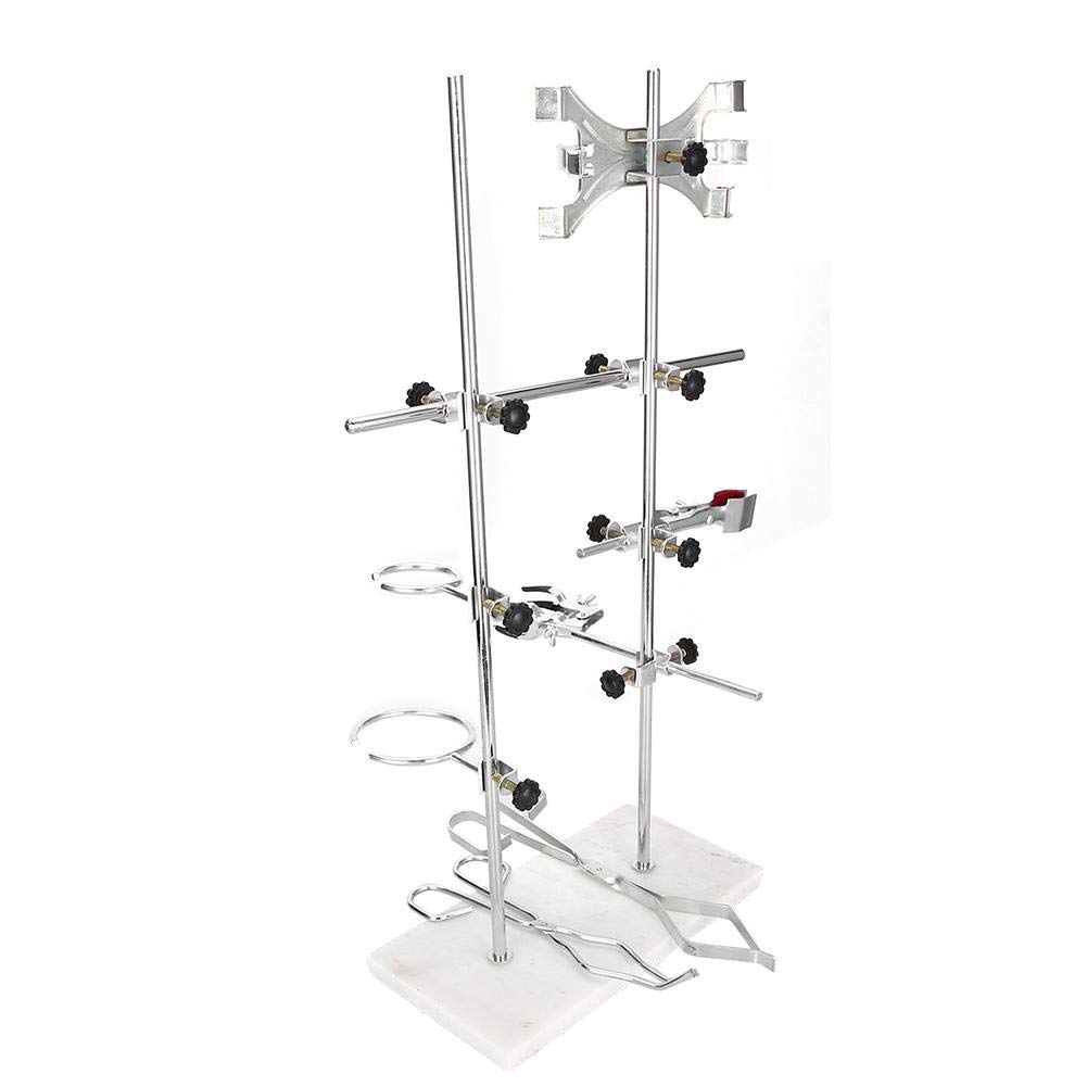 Durable Chemistry Lab Stand - Heavy Duty Support Stand for Vertical & Parallel Experiments | Perfect for High School, College & Professional Laboratories
