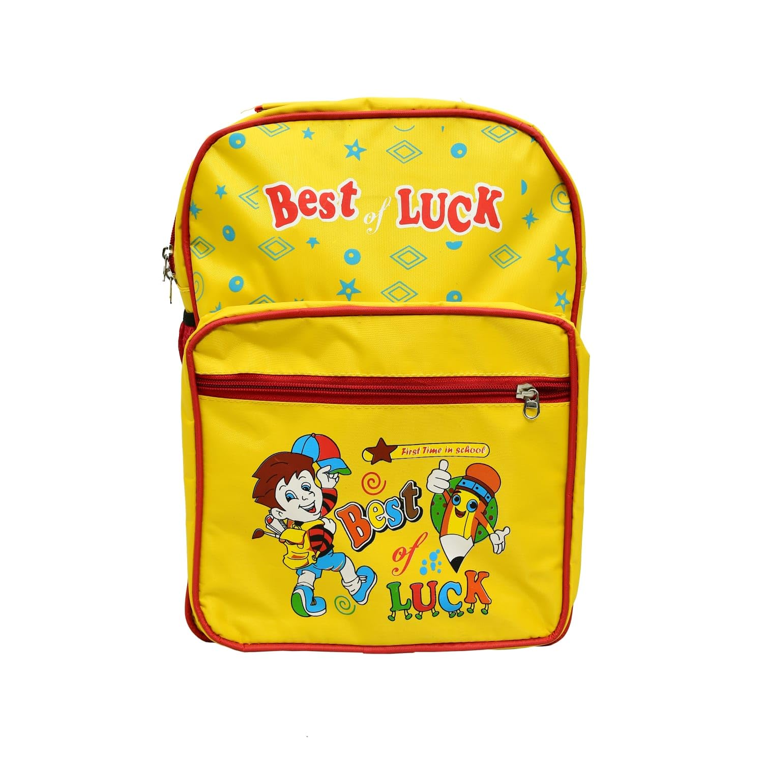 Adhya 20L Yellow Kids School Backpack - Lightweight Waterproof Bookbag for Boys & Girls - Perfect for Elementary, Middle School & Daily Use