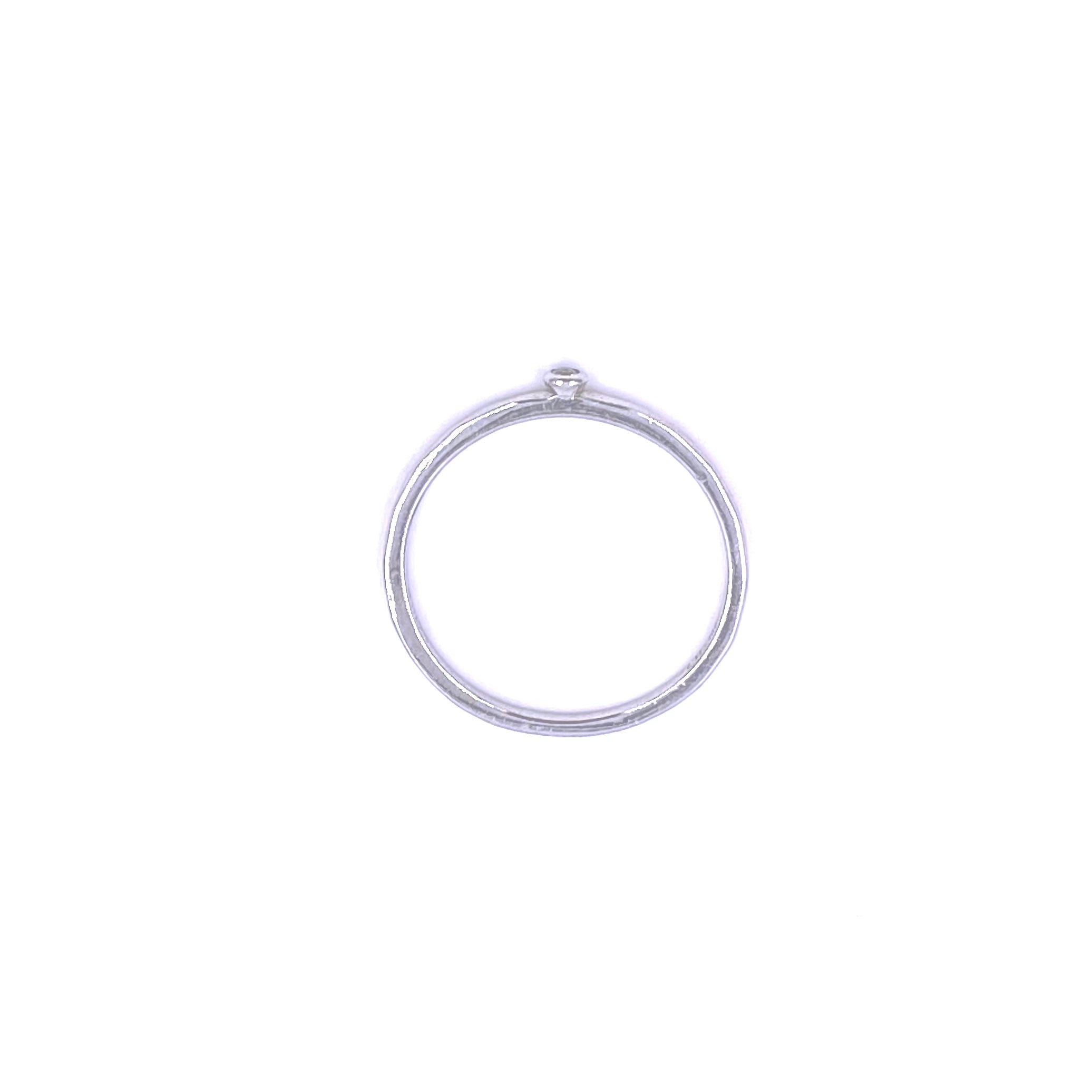 Sterling Silver CZ Band Ring for Women - Elegant Ashley Gold Single Stone Ring for Everyday Wear, Anniversary & Gift Giving