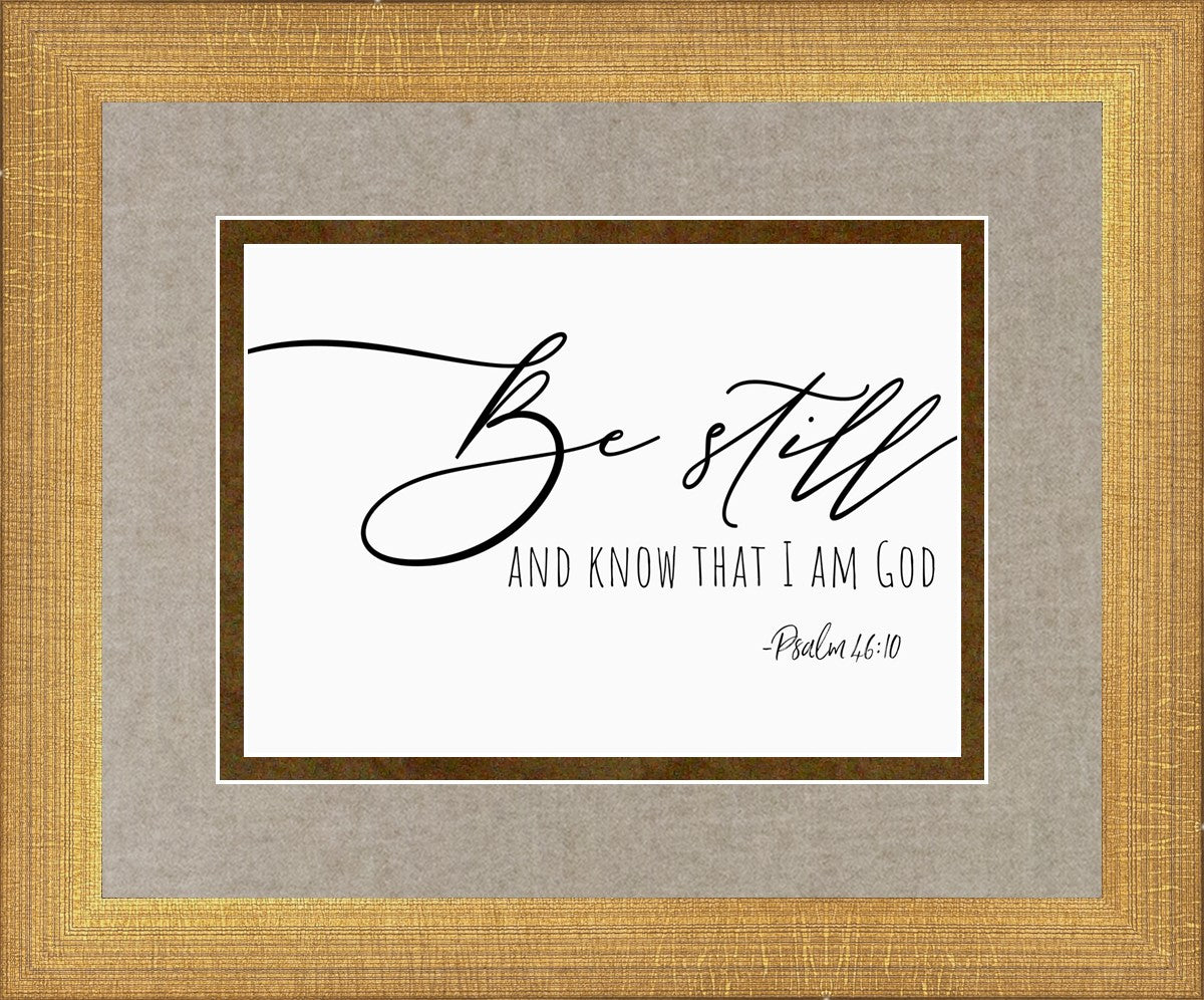 Be Still By Paige Tilly - Inspirational Wall Art Decor for Home & Office - Perfect for Living Room, Bedroom or Gift Giving