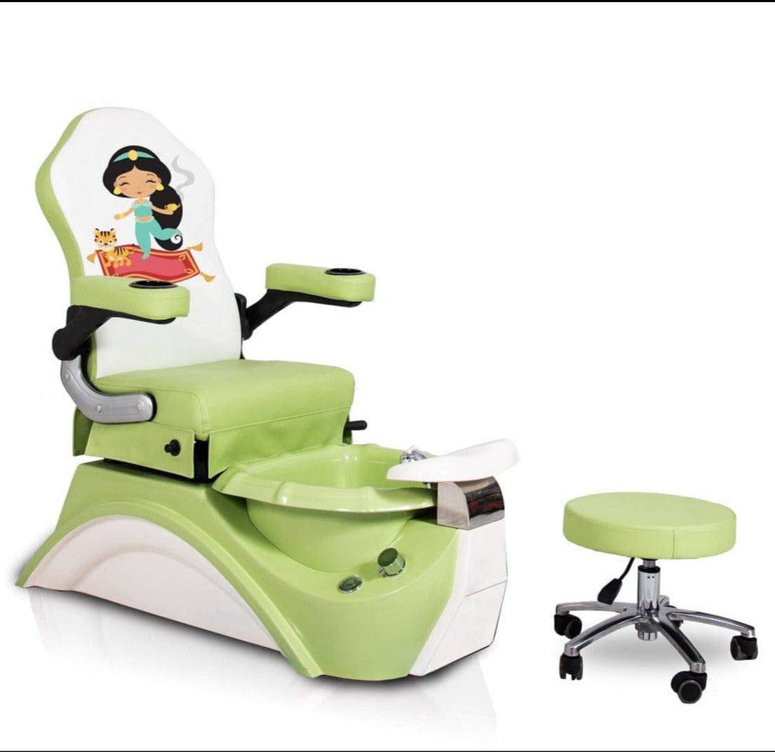 Brianna Kids Pedicure Chair - Adjustable Children's Spa Chair for Home Salon, Perfect for DIY Nail Care & Relaxation - Great Gift for Girls Birthday Party & Spa Day Fun