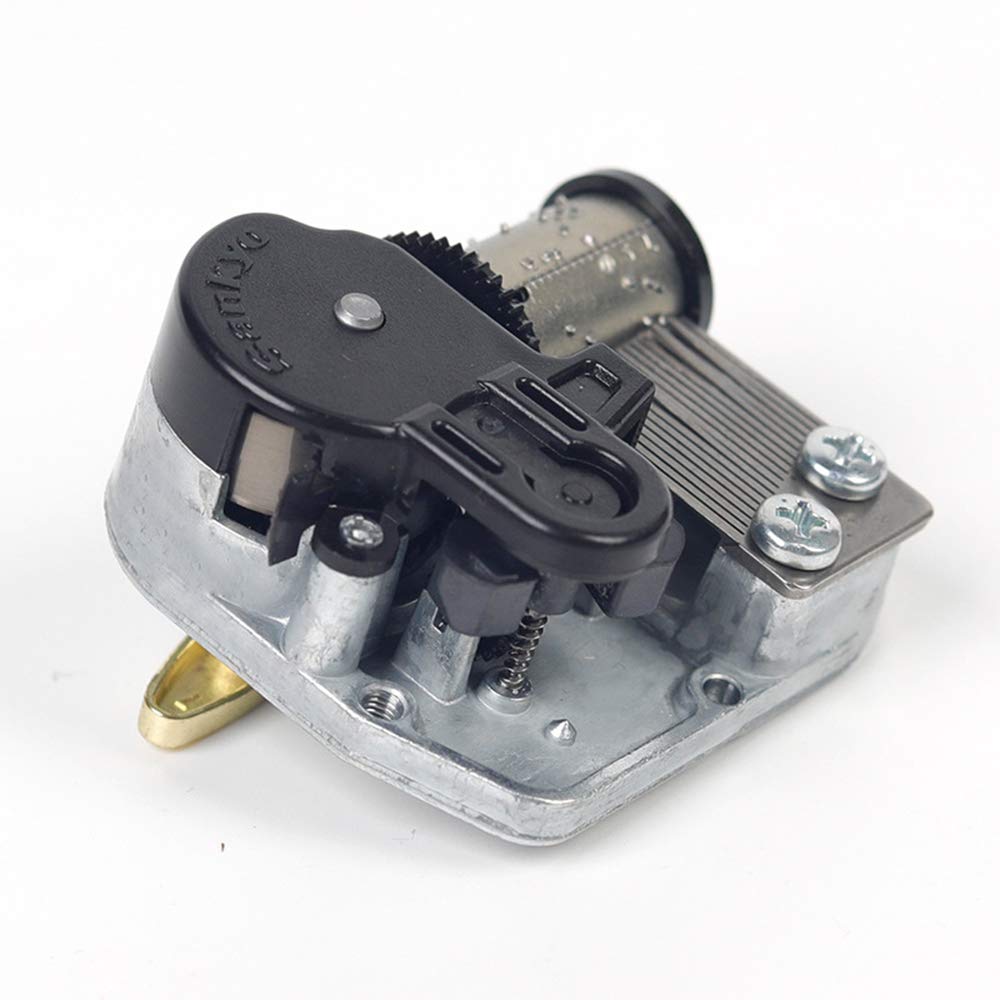 Anastasia Once Upon a December Sankyo 18-Note Wind-Up Music Box Movement Mechanism - Silver DIY Musical Box Replacement Parts for Home Decor, Gift Making & Craft Projects