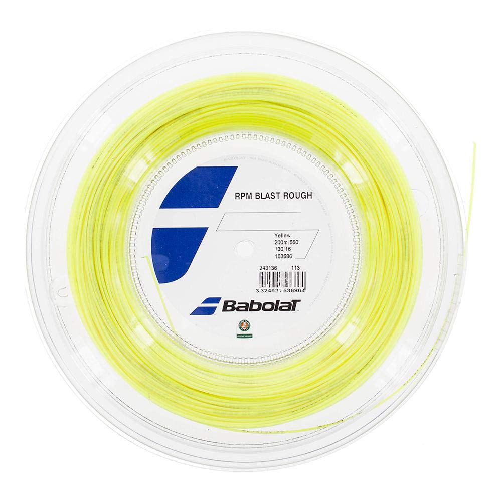 Babolat RPM Blast Rough 1.35mm/15L Tennis String Reel - Black | High Spin & Durability for Competitive Play | Perfect for Hard Court & Clay Court Matches