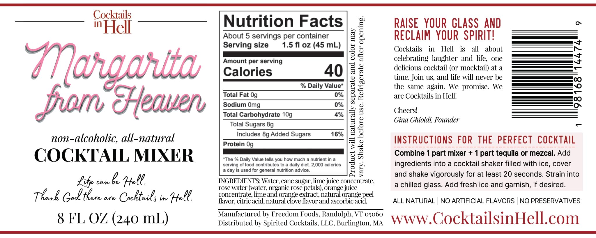 All-Natural Premium Cocktail Mixers Variety Pack - Non-Alcoholic, Gluten-Free, 4 Flavors (20+ Servings) | Perfect for Mocktails, Parties & Home Bartending