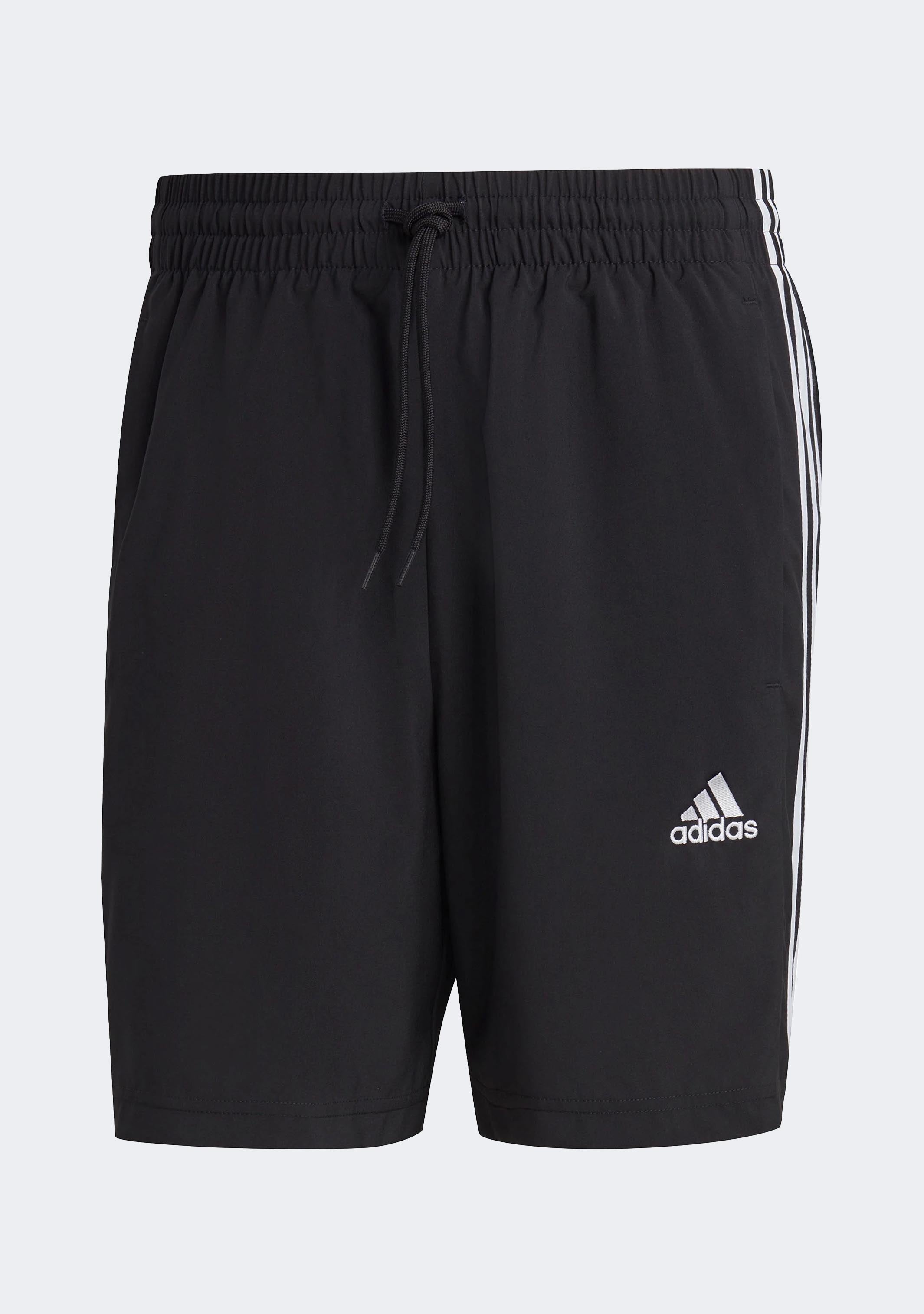Adidas Men's AEROREADY Essentials Chelsea 3 Stripes Athletic Shorts - Black - Comfortable Workout & Running Shorts for Gym, Jogging & Casual Wear
