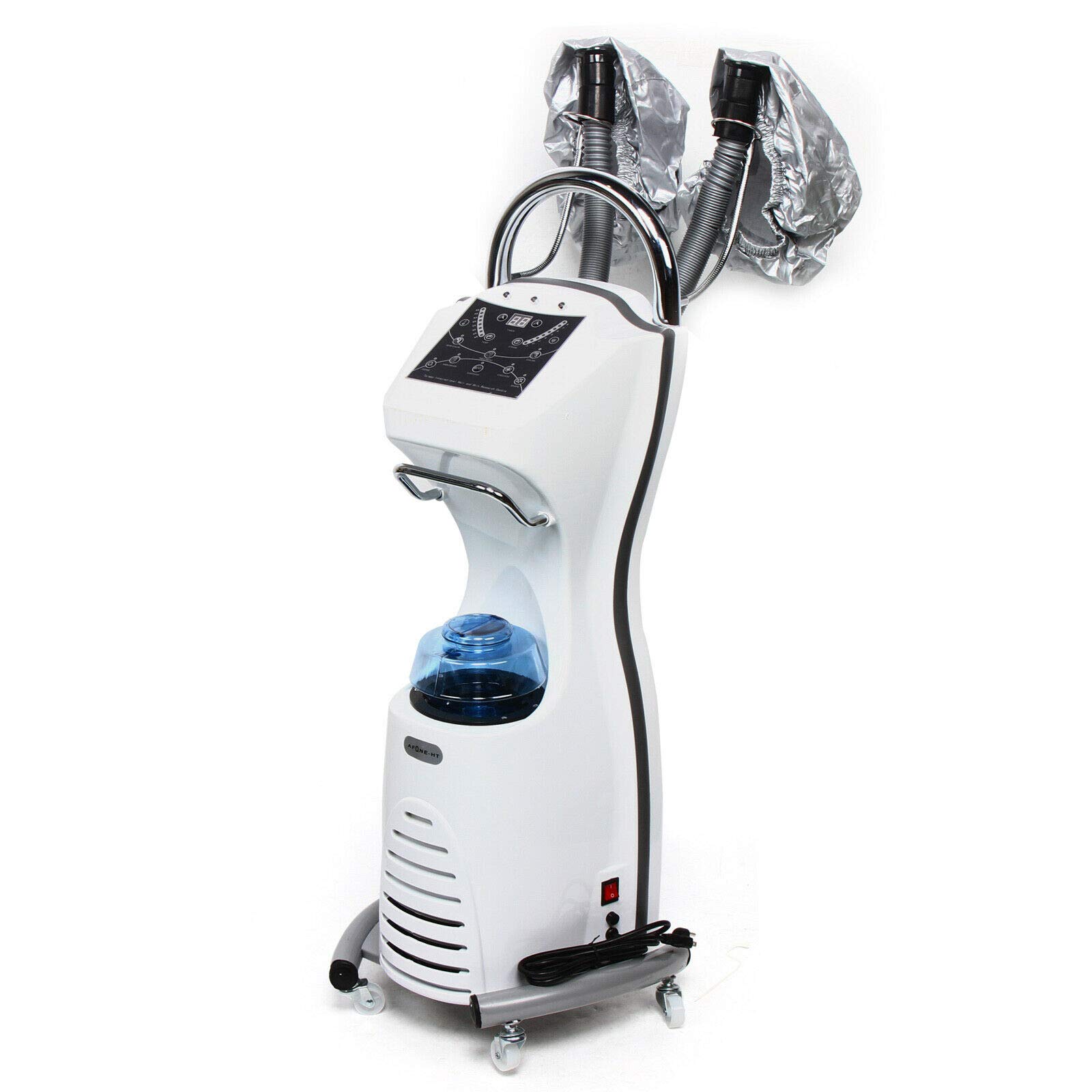 7-in-1 Professional Hair Steamer Stand with Wheels - Salon Hair Dyeing, Perming & Oil Treatment Machine - Orbiting Hooded Dryer for SPA & Home Hair Care - Perfect for Salons, Beauty Parlors & At-Home Styling