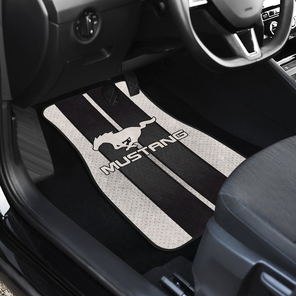 Premium Black Ford Mustang Fastback Muscle Car Floor Mats - Custom Fit All-Weather Protection for 1965-1973 Models | Perfect for Car Shows, Daily Driving & Classic Car Restoration Projects