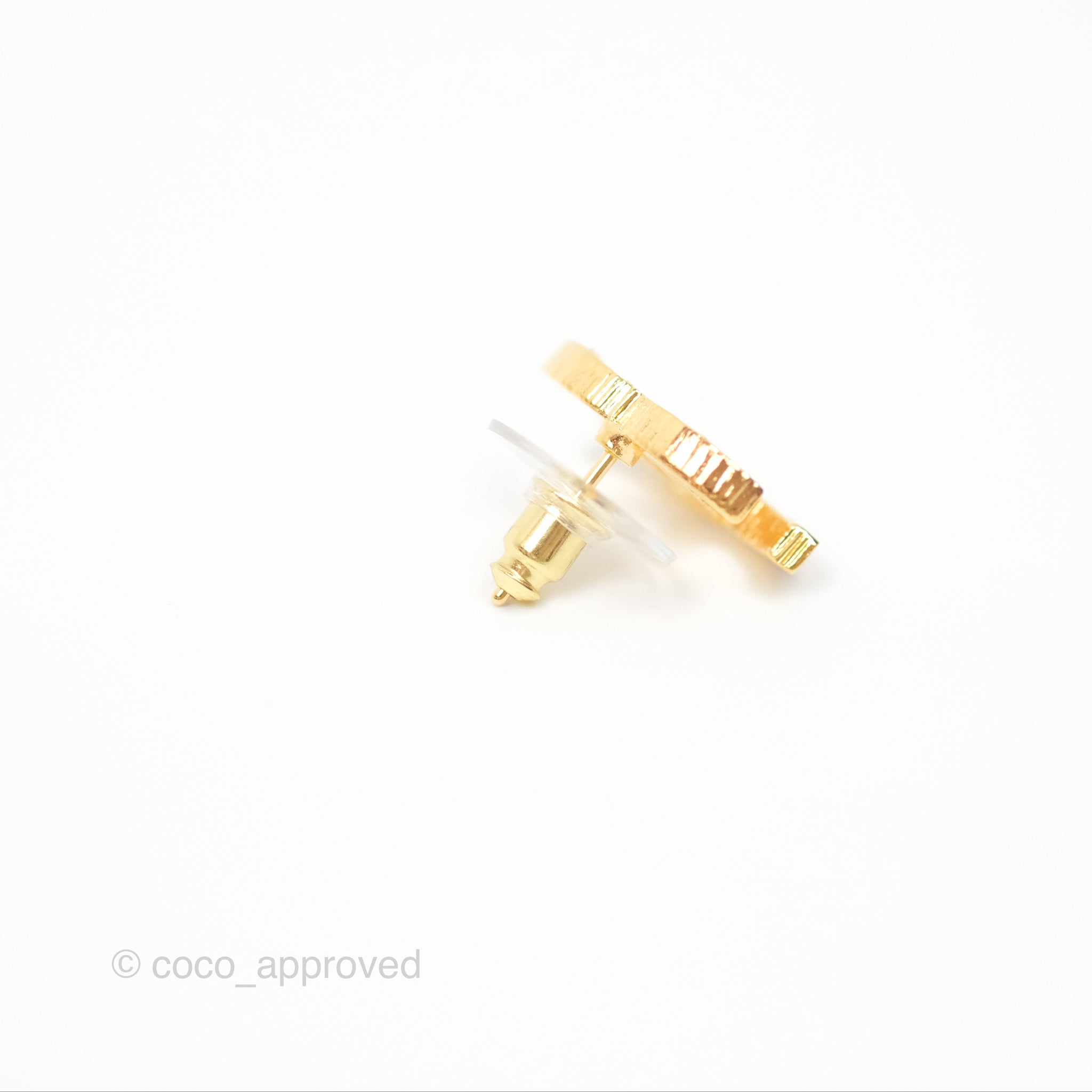 Chanel CC Logo Earrings in Gold Tone - 24C Collection | Luxury Fashion Jewelry for Women, Perfect for Parties, Weddings & Special Occasions