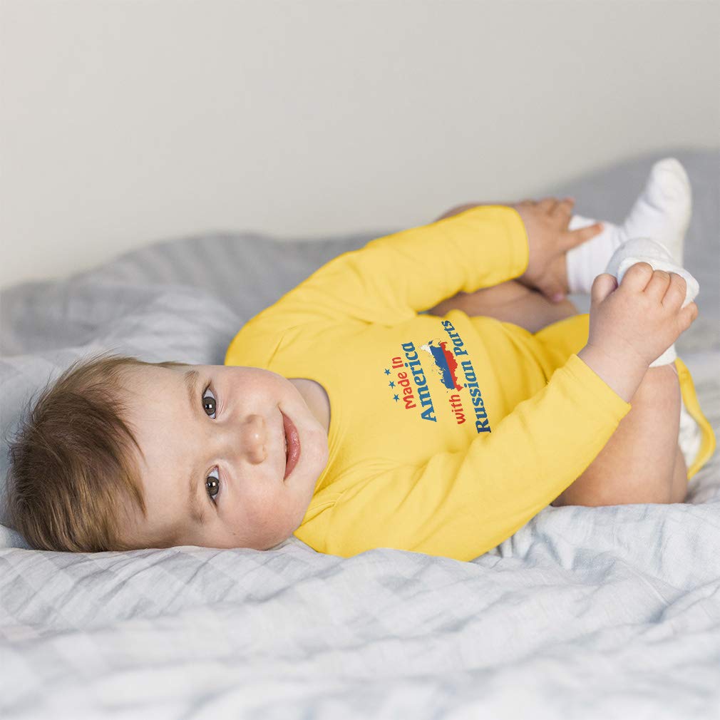 Premium Baby Long Sleeve Bodysuit - 100% Cotton American-Made Infant Onesie for Boys & Girls | Soft & Comfortable for Everyday Wear, Playtime & Photo Shoots