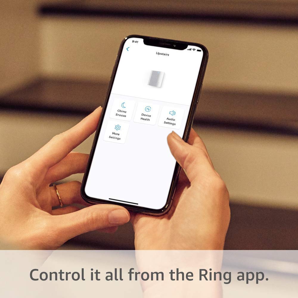 Smart Ring Chime - Wireless Doorbell Alert with Customizable Tones & Volume | Perfect for Home, Office & Apartment Security