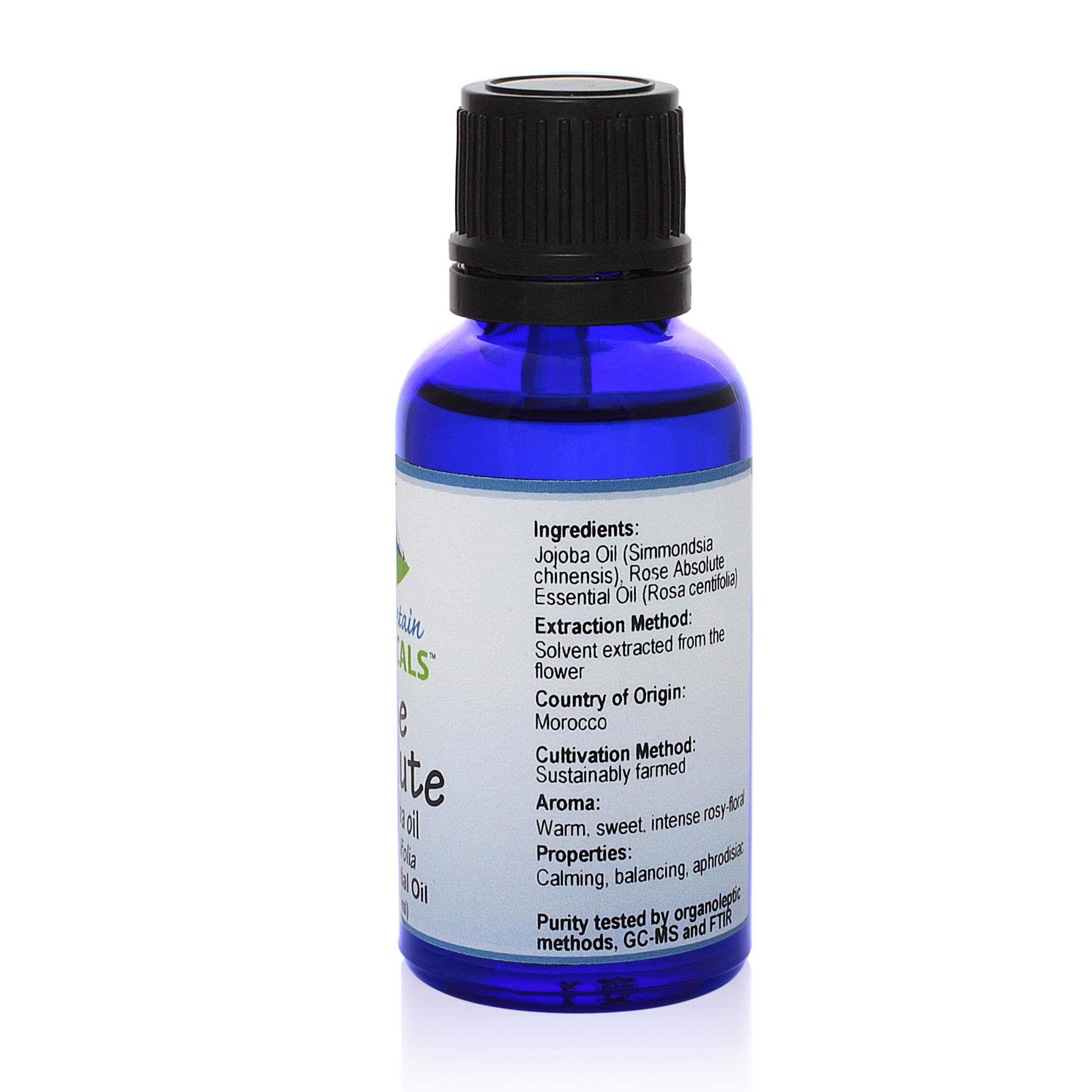 Premium 5% Rosa Centifolia Rose Absolute Essential Oil in Jojoba Oil - 100% Natural, Kosher Certified, Pure Rose Oil for Aromatherapy, Skincare, DIY Beauty - Perfect for Massage, Diffusers & Homemade Cosmetics (1 fl oz Amber Glass Bottle)