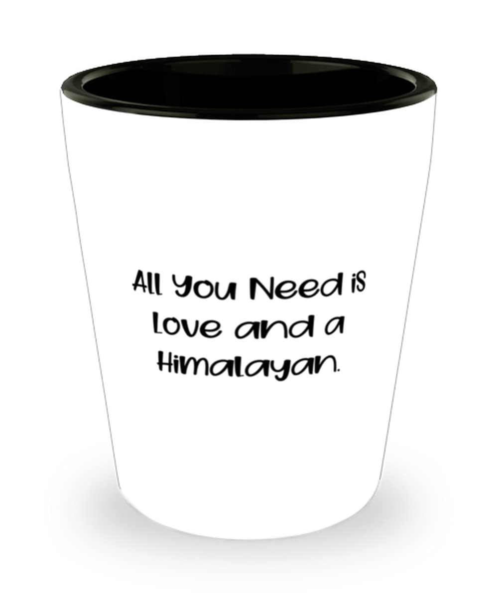 Himalayan Cat Shot Glass - Funny & Unique Gift for Cat Lovers, Christmas & Birthday Presents for Friends - Perfect for Parties, Home Bar & Cat-Themed Celebrations