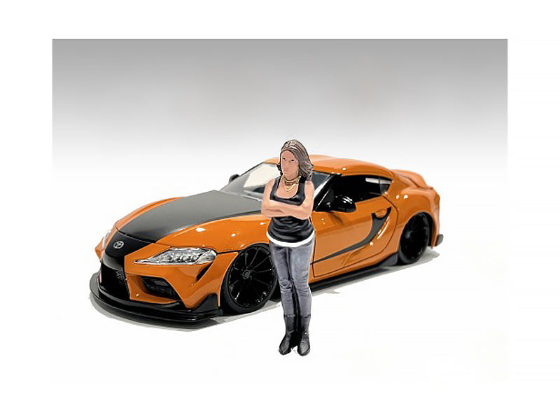 1/18 Scale Model Car Meet 3 Figure Set - American Diorama Collectible Miniature Figures for Diecast Car Displays & Diorama Scenes