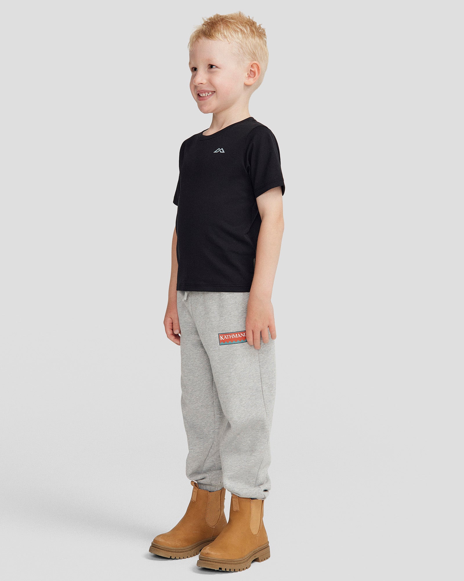 Kids' NZ Heritage Organic Cotton T-Shirt - Black Stingray Print | Soft & Eco-Friendly Tee for Boys & Girls | Perfect for Playdates, School & Casual Outings