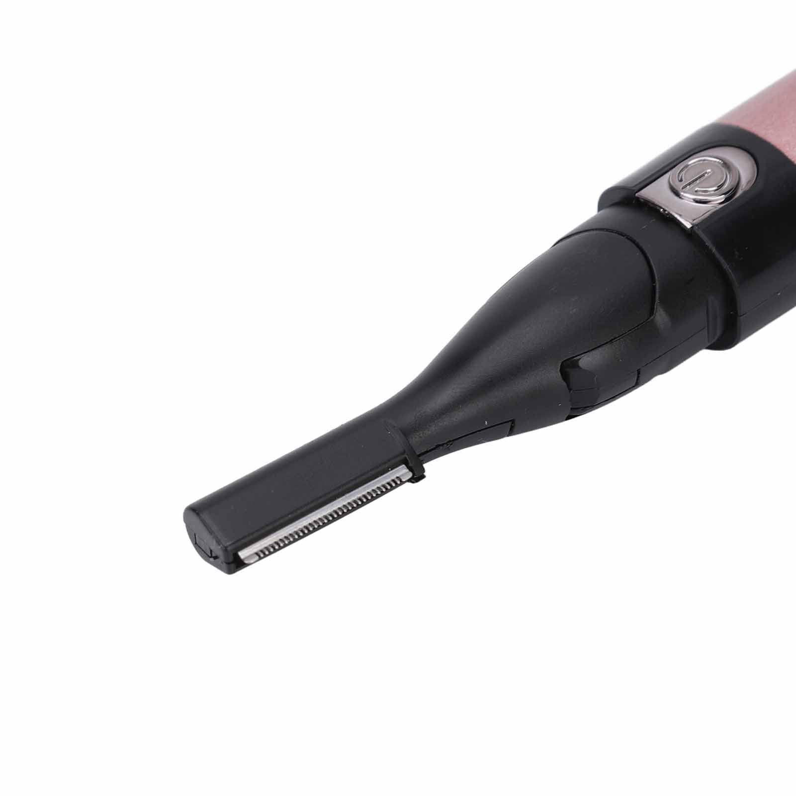 Electric Eyebrow Trimmer & Facial Hair Remover - Rechargeable Portable Epilator for Women & Men, Painless Eyebrow Shaper (Pink) - Perfect for Travel, Home Use & Eyebrow Grooming
