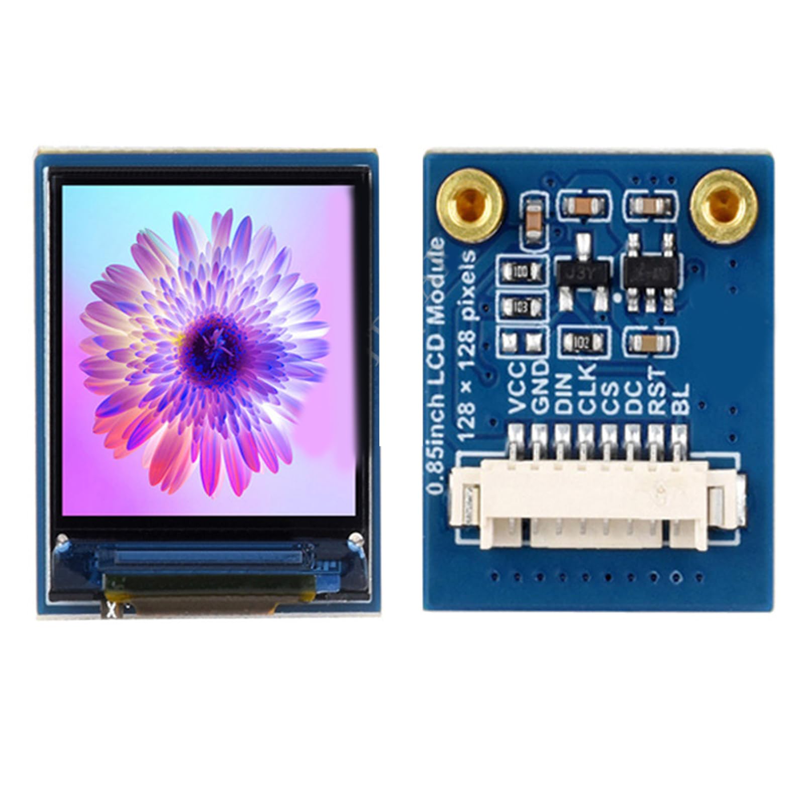 HDKEAN 0.85 Inch Color LCD Display Module - 128x128 Resolution with Development Board for Arduino/Raspberry Pi - Perfect for DIY Electronics, IoT Projects & Embedded Systems