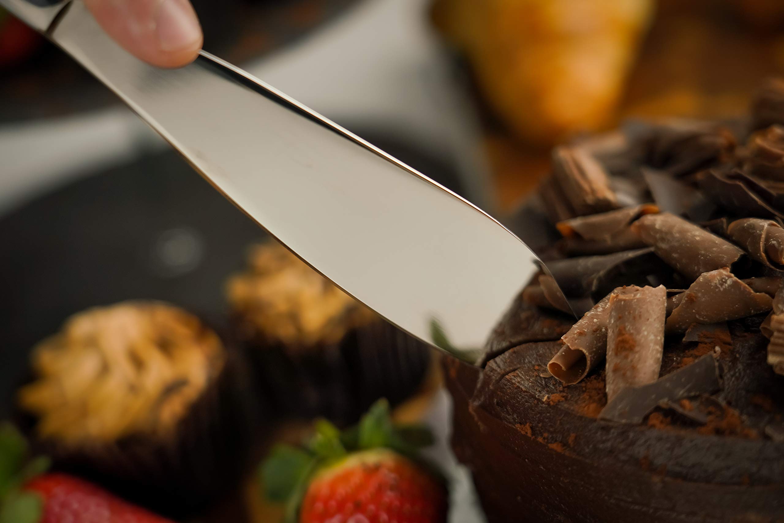 CAKWDR/C Stainless Steel Cake Knife - Professional Baking Tool for Wedding, Birthday & Party Cakes