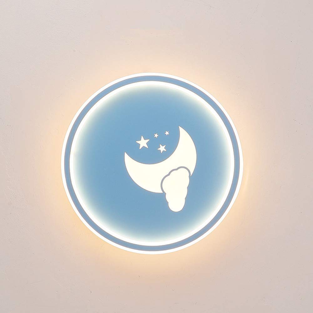 Cartoon Cloud LED Ceiling Light - Round Night Light for Kids Room, Nursery, Bedroom & Kitchen - Decorative Lighting for Boys & Girls - Perfect for Bedtime Stories & Relaxing Ambiance