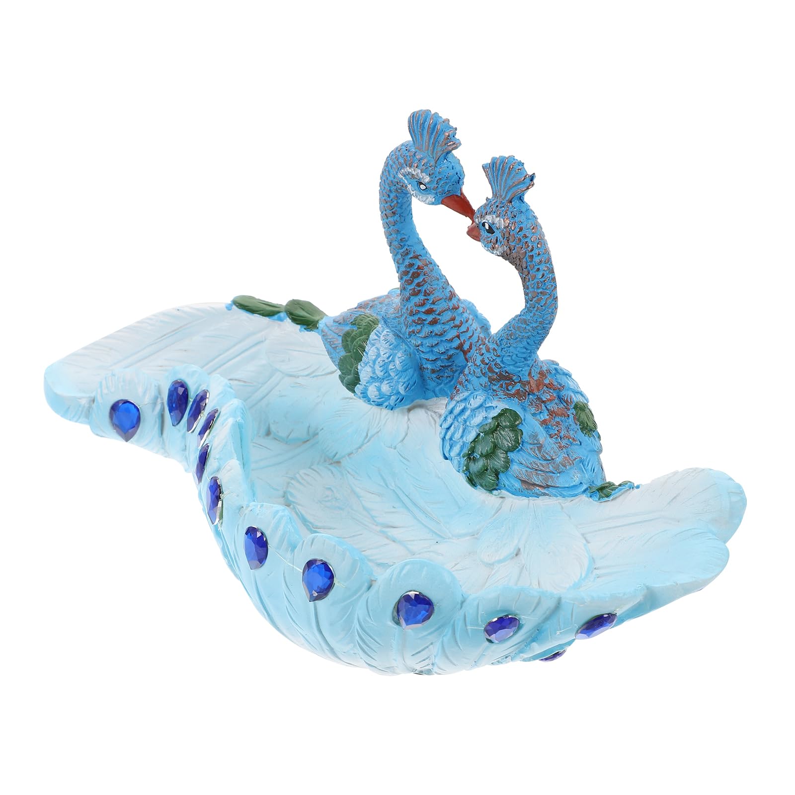 Vintage Blue Resin Peacock Succulent Planter - Decorative Cactus Flower Pot for Office, Desktop, and Home Decor - Perfect for Succulents, Air Plants, and Small Indoor Plants