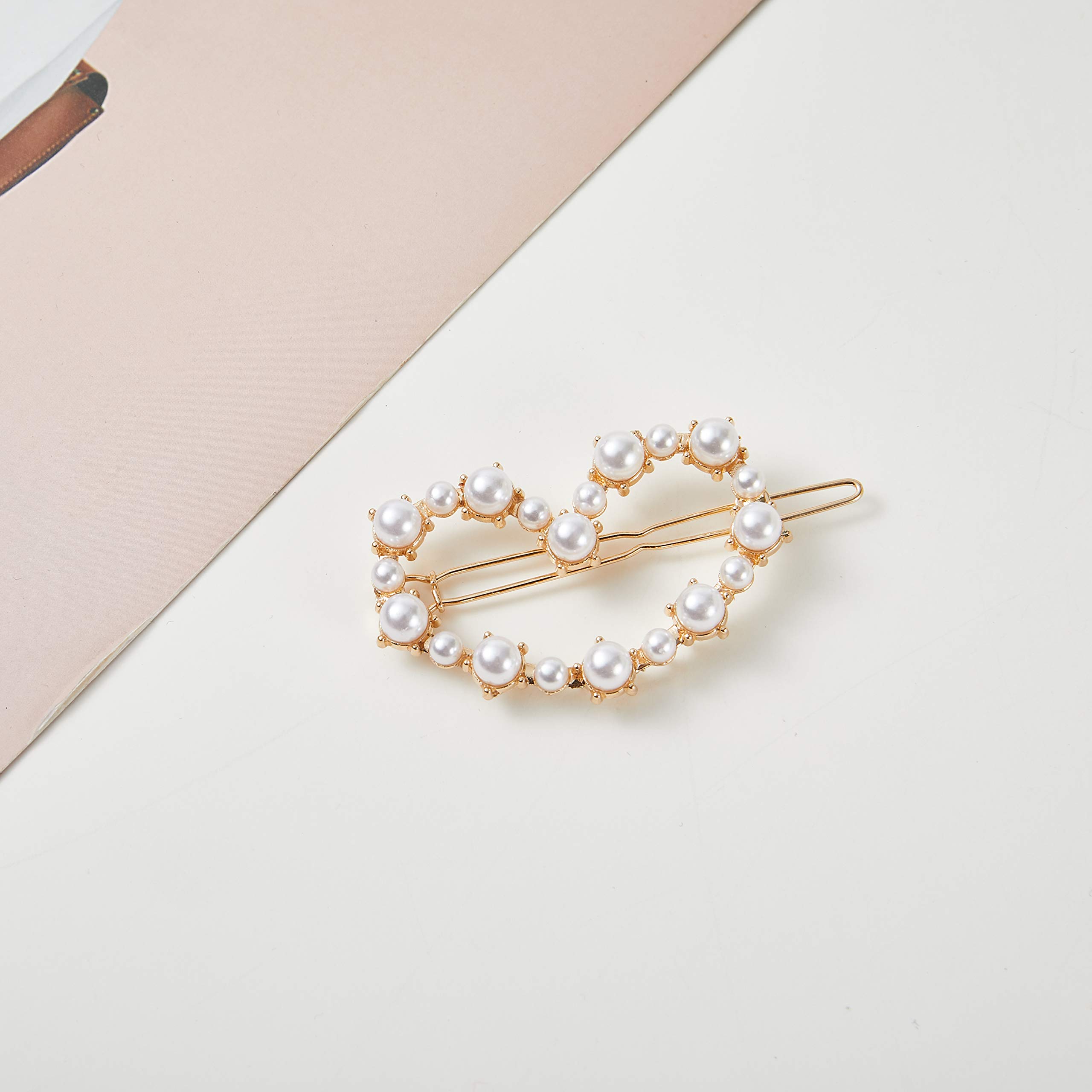Elegant Crystal Pearl Hair Clips for Women - Metal Hair Barrettes, Bobby Pins & Hair Accessories - Perfect for Weddings, Parties & Everyday Style