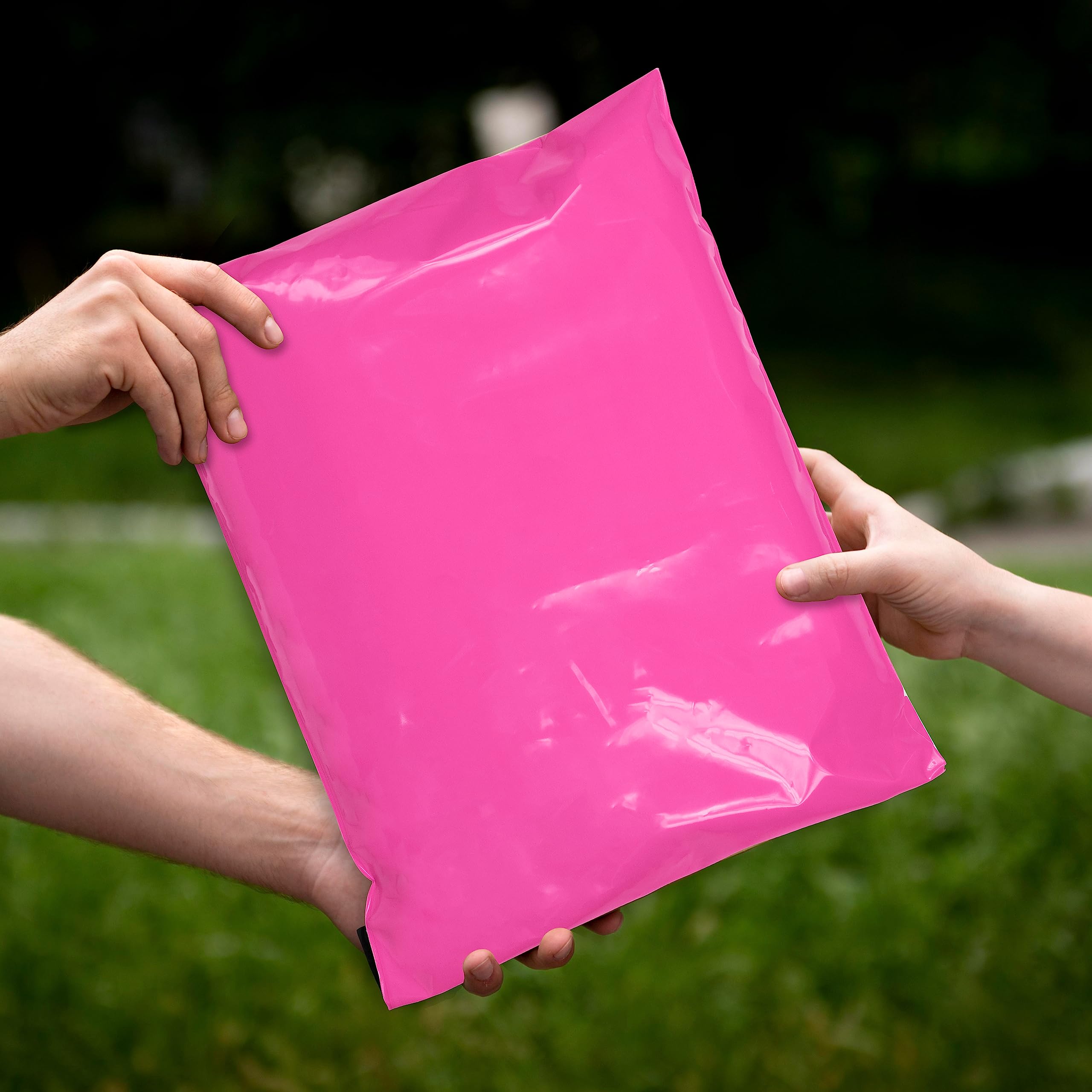 Hot Pink Poly Mailers 12x15.5 Inches - 1000 Pack Self-Sealing Waterproof Shipping Bags for Clothing | Durable Stretchable Poly Envelopes | Perfect for Ecommerce, Online Stores & Retail Packaging