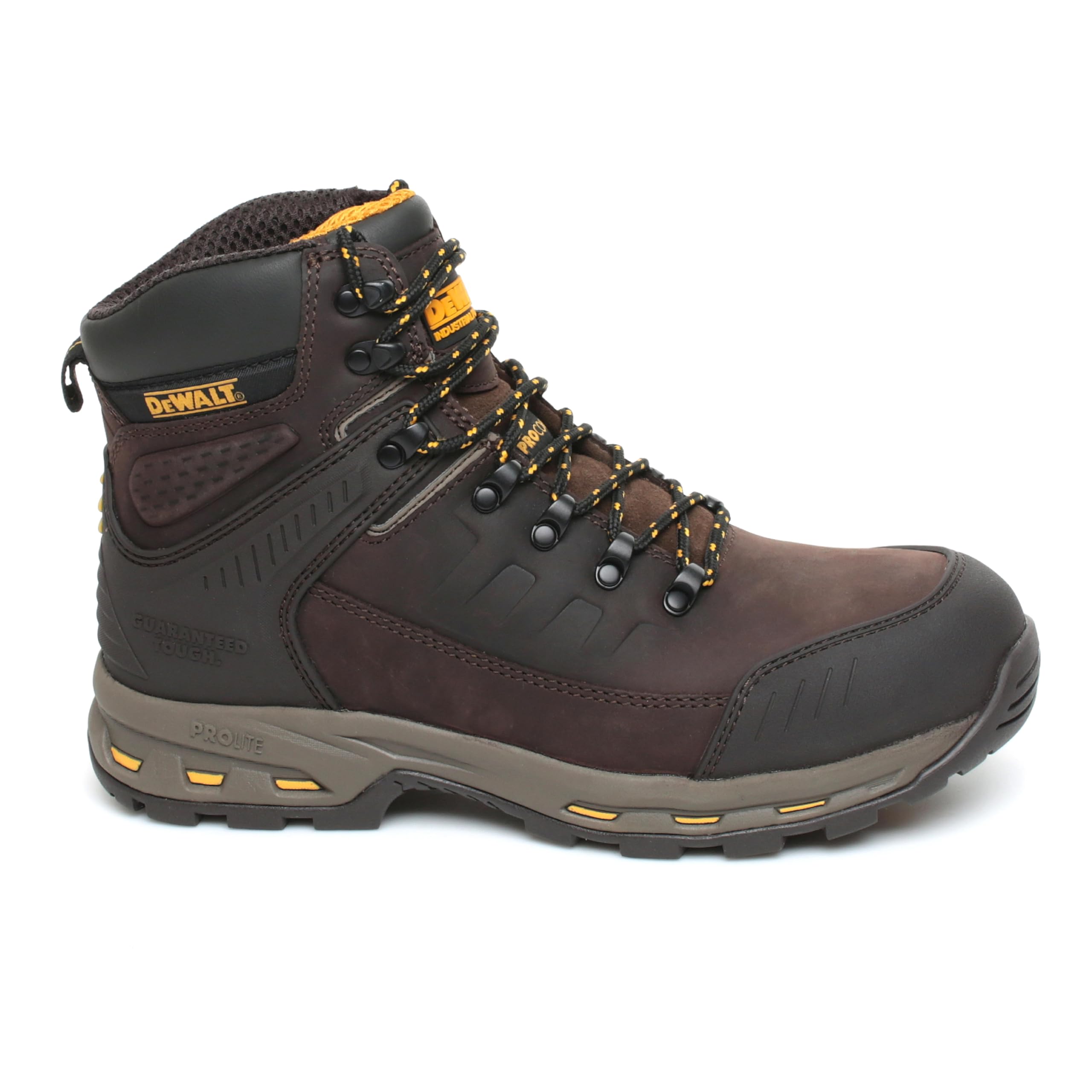 **DeWalt KIRKSVILLE PRO-LITE Brown Safety Boots - Men's Work Boots with Steel Toe, Slip & Oil Resistant - Ideal for Construction, Warehouse & Industrial Work**