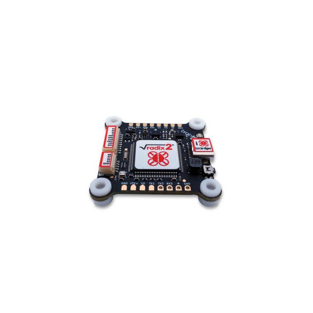 BrainFPV RADIX 2 Flight Controller Rev. 1.2 - 30x30mm F4 FC for FPV Drones - Perfect for Racing, Freestyle & DIY Quadcopter Builds