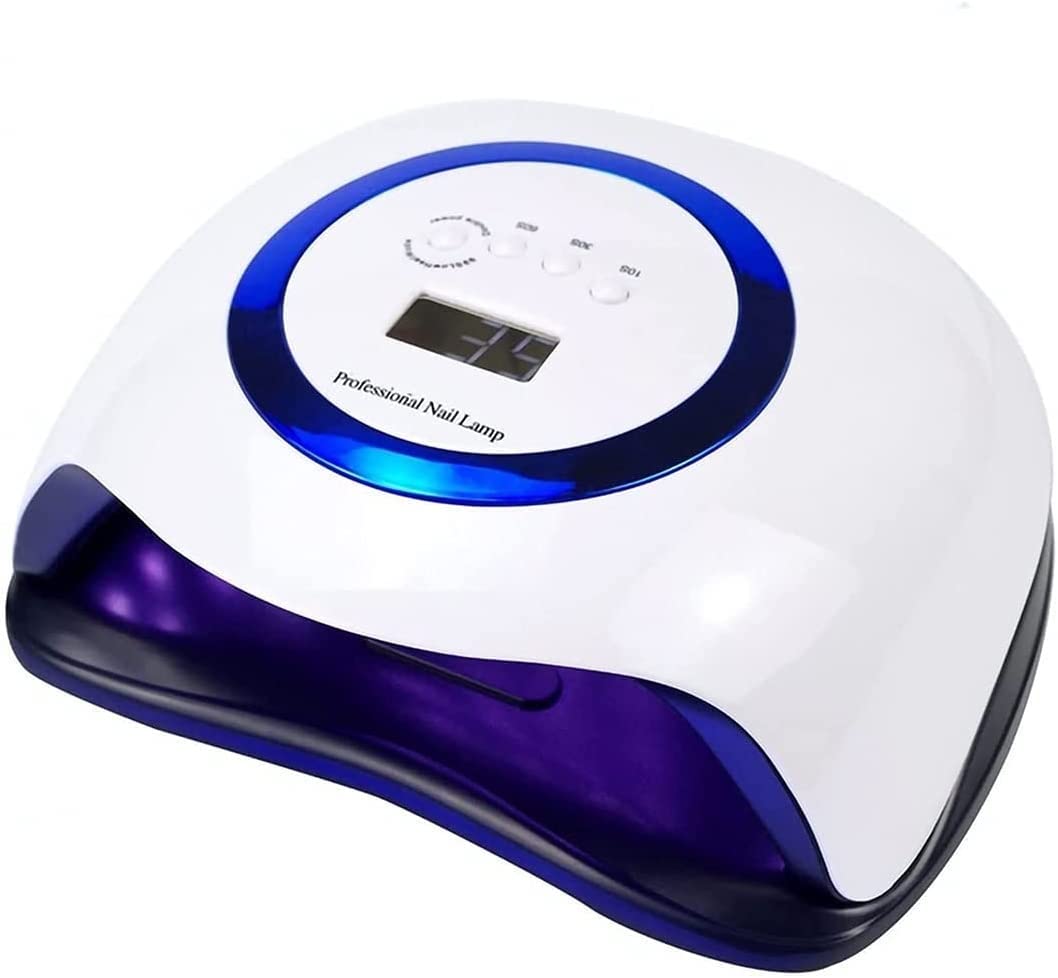 168W UV LED Nail Lamp for Gel Polish - Professional Nail Dryer with 4 Timer Settings, Curing Light for Gel Nails & Toes | Perfect for Home Manicures, Salon Nail Art & DIY Gel Polish Application