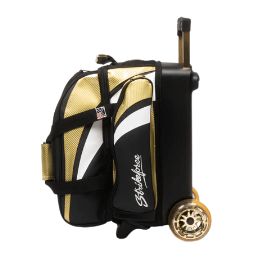 KR Strikeforce Cruiser Lux Double Roller Gold Bowling Bag - Premium Bowling Equipment for Men & Women - Perfect for League Play, Tournaments & Practice Sessions