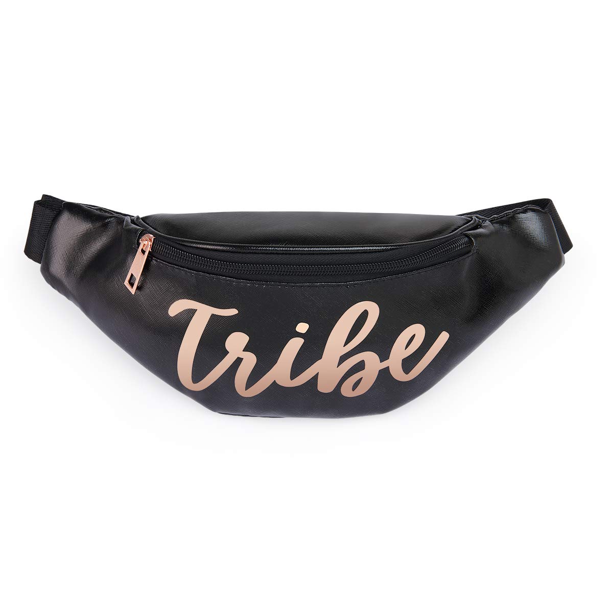 Fetti Bachelorette Party Fanny Pack - Bride Tribe Waist Bag for Bridesmaid Proposal Gifts, Wedding Shower Decor & Bach Party Favors in Black & Rose Gold | Perfect for Bachelorette Parties, Bridal Showers & Girls' Night Out