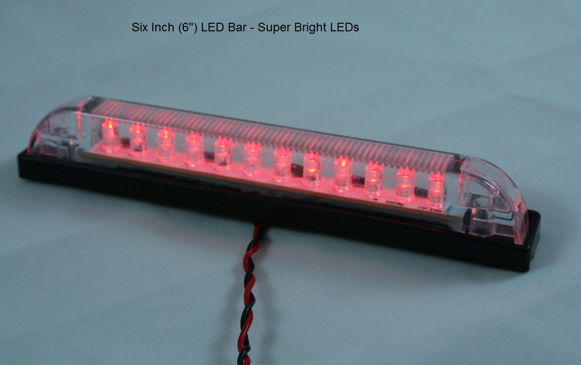 12V Heavy Duty Waterproof LED Bar Light - 6