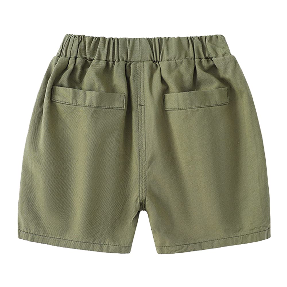 DINGDONG'S CLOSET Boys' Casual Cargo Shorts for Toddlers - Comfortable & Stylish Playwear for Outdoor Activities, Summer Camp & Daily Wear